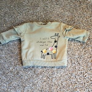 Petit Lem Green Sweatshirt Comfortable Cotton Blend